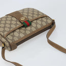 GUCCI GG Supreme Web Sherry Line Bag PVC Beige Gold 89 02 032 Auth 170002-6