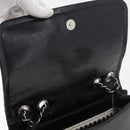 CHANEL COCO Mark Chain Shoulder Bag Patent leather Black Silver CC Auth 170006-18