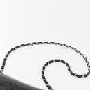 CHANEL COCO Mark Chain Shoulder Bag Patent leather Black Silver CC Auth 170006-8