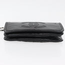 CHANEL COCO Mark Chain Shoulder Bag Patent leather Black Silver CC Auth 170006-5