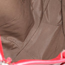 Salvatore Ferragamo Tote Bag Patent leather Red Silver Auth 170007-10