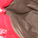 Salvatore Ferragamo Tote Bag Patent leather Red Silver Auth 170007-19