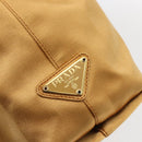 PRADA Kettenhandtasche Satin Gold Auth 170010-17