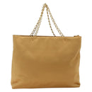 PRADA Kettenhandtasche Satin Gold Auth 170010-2