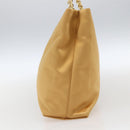 PRADA Kettenhandtasche Satin Gold Auth 170010-4