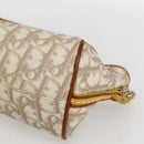 Christian Dior Trotter Canvas Romantic Chain Bag PVC Ivory Silver Auth 170012SAV-9