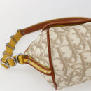 Christian Dior Trotter Canvas Romantic Chain Bag PVC Ivory Silver Auth 170012SAV-14