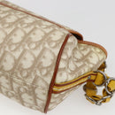 Christian Dior Trotter Canvas Romantic Chain Bag PVC Ivory Silver Auth 170012SAV-15