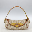 Christian Dior Trotter Canvas Romantic Chain Bag PVC Ivory Silver Auth 170012SAV-12