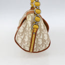 Christian Dior Trotter Canvas Romantic Chain Bag PVC Ivory Silver Auth 170012SAV-3