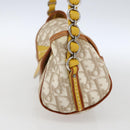 Christian Dior Trotter Canvas Romantic Chain Bag PVC Ivory Silver Auth 170012SAV-4