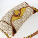 Christian Dior Trotter Canvas Romantic Chain Bag PVC Ivory Silver Auth 170012SAV-6