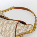 Christian Dior Trotter Canvas Romantic Chain Bag PVC Ivory Silver Auth 170012SAV-8