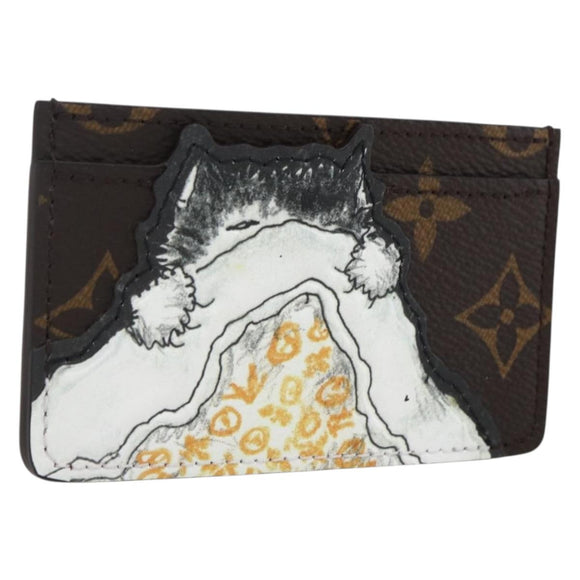 LOUIS VUITTON Catgram Porte Cartes Catnap Kartenetui M15155 LV Auth 170015SM