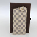 LOUIS VUITTON Damier Azur Etui A Lunettes MM Glasses Case N60025 LV Auth 170020V-17