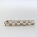 LOUIS VUITTON Damier Azur Etui A Lunettes MM Glasses Case N60025 LV Auth 170020V-4