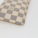 LOUIS VUITTON Damier Azur Etui A Lunettes MM Glasses Case N60025 LV Auth 170020V-8