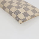 LOUIS VUITTON Damier Azur Etui A Lunettes MM Glasses Case N60025 LV Auth 170020V-9