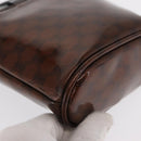CELINE Macadam Canvas Hand Bag Vinyl Brown Auth 170022-10