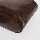 CELINE Macadam Canvas Hand Bag Vinyl Brown Auth 170022-11