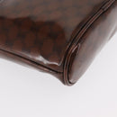 CELINE Macadam Canvas Hand Bag Vinyl Brown Auth 170022-12