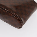 CELINE Macadam Canvas Hand Bag Vinyl Brown Auth 170022-13