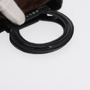 CELINE Macadam Canvas Hand Bag Vinyl Brown Auth 170022-7