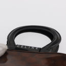 CELINE Macadam Canvas Hand Bag Vinyl Brown Auth 170022-8