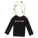 CHANEL Jacket Motif Brooch Velor Black CC Auth 170024V-2