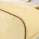 LOUIS VUITTON Monogram Vernis Houston Hand Bag Perle M91342 LV Auth 170050-12