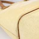 LOUIS VUITTON Monogram Vernis Houston Hand Bag Perle M91342 LV Auth 170050-13