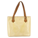 LOUIS VUITTON Monogram Vernis Houston Hand Bag Perle M91342 LV Auth 170050-2