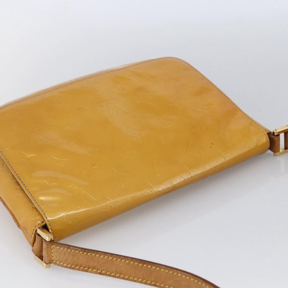 LOUIS VUITTON Monogram Vernis Thompson Street Bag Beige M91301 LV Auth 170059