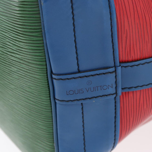 LOUIS VUITTON Epi Noe Schultertasche Trikolore Rot Blau M44084 LV Auth 170061