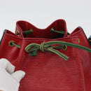 LOUIS VUITTON Epi Noe Schultertasche Trikolore Rot Blau M44084 LV Auth 170061-10