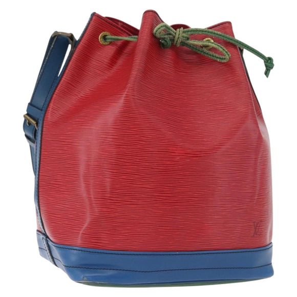 LOUIS VUITTON Epi Noe Schultertasche Trikolore Rot Blau M44084 LV Auth 170061