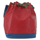 LOUIS VUITTON Epi Noe Schultertasche Trikolore Rot Blau M44084 LV Auth 170061-13