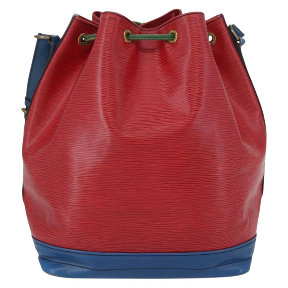 LOUIS VUITTON Epi Noe Schultertasche Trikolore Rot Blau M44084 LV Auth 170061