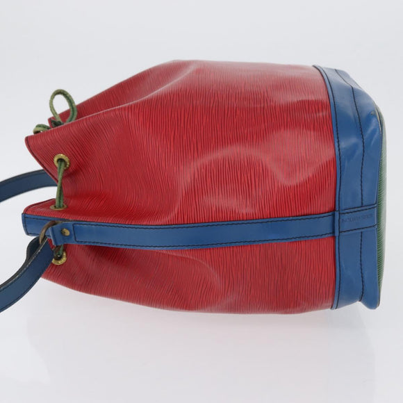 LOUIS VUITTON Epi Noe Schultertasche Trikolore Rot Blau M44084 LV Auth 170061