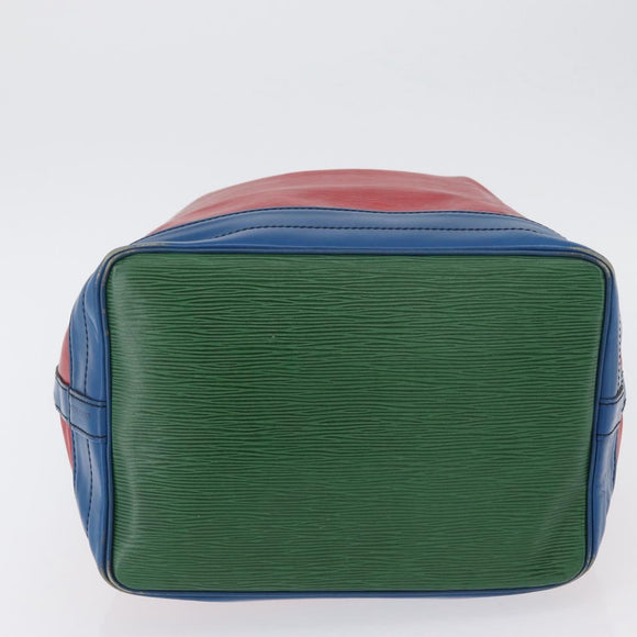 LOUIS VUITTON Epi Noe Schultertasche Trikolore Rot Blau M44084 LV Auth 170061