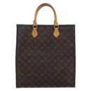 LOUIS VUITTON Monogram Sac Plat Hand Bag M51140 LV Auth 170062-2