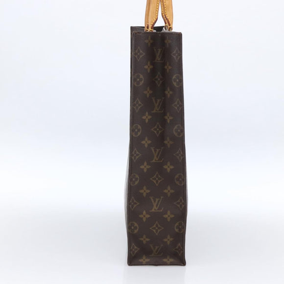 LOUIS VUITTON Monogram Sac Plat Hand Bag M51140 LV Auth 170062