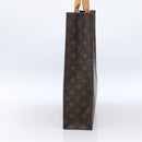 LOUIS VUITTON Monogram Sac Plat Hand Bag M51140 LV Auth 170062-4
