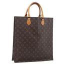 LOUIS VUITTON Monogram Sac Plat Hand Bag M51140 LV Auth 170063-1