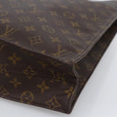 LOUIS VUITTON Monogram Sac Plat Hand Bag M51140 LV Auth 170063-9