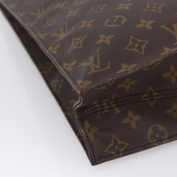 LOUIS VUITTON Monogram Sac Plat Hand Bag M51140 LV Auth 170063