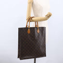 LOUIS VUITTON Monogram Sac Plat Hand Bag M51140 LV Auth 170063-19