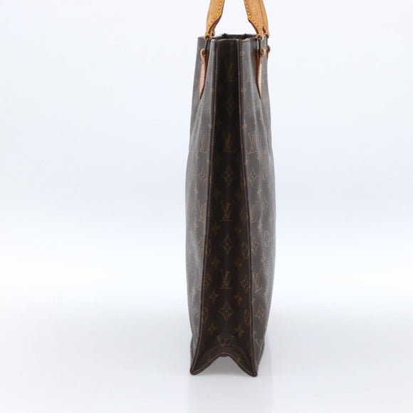 LOUIS VUITTON Monogram Sac Plat Hand Bag M51140 LV Auth 170063