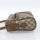 GUCCI GG Supreme Web Sherry Line Tasche PVC Beige Gold 72 02 005 Auth 170066-3