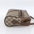 GUCCI GG Supreme Web Sherry Line Tasche PVC Beige Gold 72 02 005 Auth 170066-4